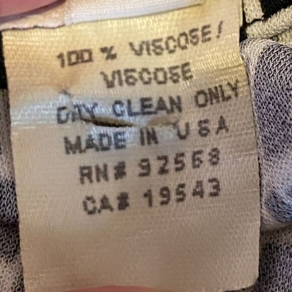 Vintage 90s Michael Kors Black & White Geometric Print Knee-Length Skirt Size 12 - Picture 6 of 6